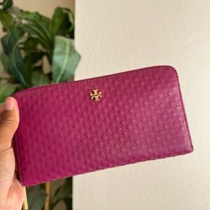 Tory Burch pink wallet